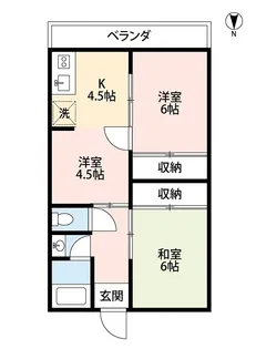 小野ビル(住居)【2階】の間取り