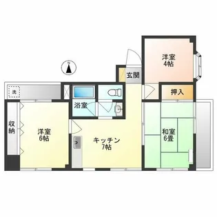 フラッツ美和【3階】の間取り