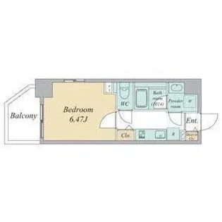 リシュドール堀田駅東【4階】の間取り