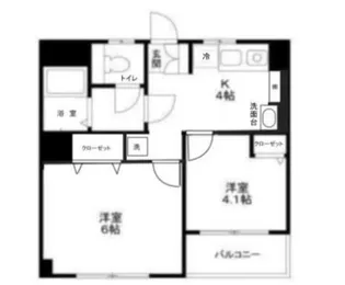 ダイヤモンドレジデンス東日暮里第二【2階】の間取り