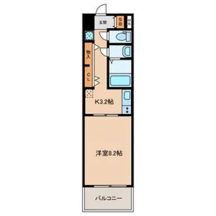 白島城北東亜ビル【6階】の間取り