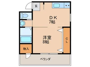 Ricetta UMEDA HIGASHI【3階】の間取り