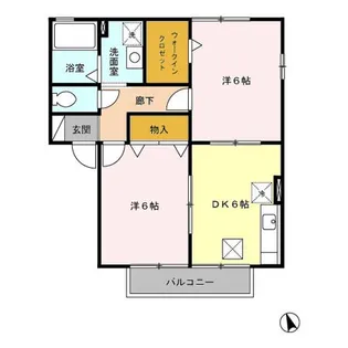 プランタン【1階】の間取り