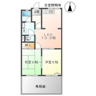 ハイツシュン【1階】の間取り