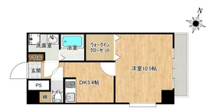 グランドブルー俵町【4階】の間取り