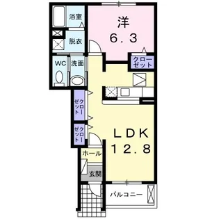 フラン・デスパシオB【1階】の間取り