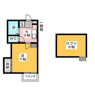 ノースタウン富澤【2階】の間取り