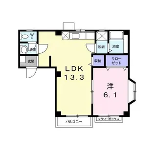 ルナパレス A棟【2階】の間取り