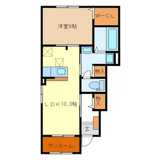 ベル ヴィレッジ【1階】の間取り