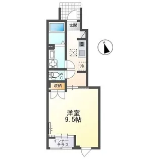 アナシエル(Anaciel)【1階】の間取り