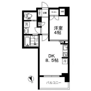 ライオンズグローベル荻窪ラトーリア【6階】の間取り