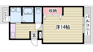 溝口マンション【3階】の間取り
