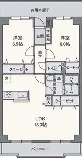 サンセール【5階】の間取り