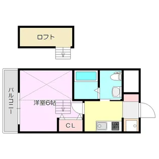 パークヒルズ新大阪will【5階】の間取り