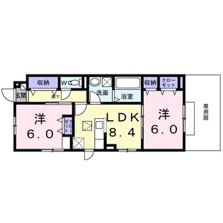 カーサ ソラティオ【1階】の間取り