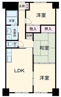 クレストパレス学園前【4階】の間取り