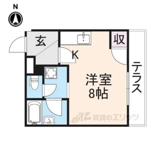 ウェストヴィラ橿原【1階】の間取り