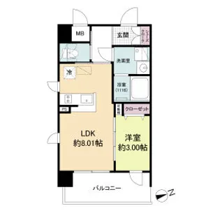 Live Flat塚本新北野【2階】の間取り
