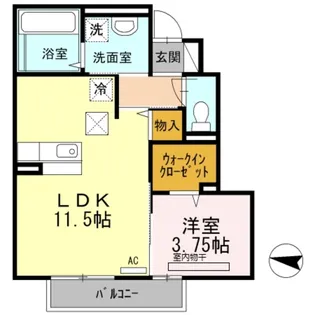 フローラ片倉【2階】の間取り