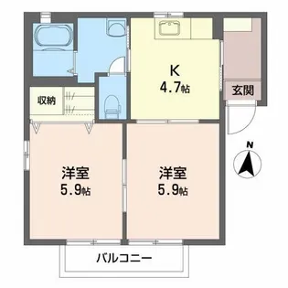 ドミーリーNOBU【1階】の間取り