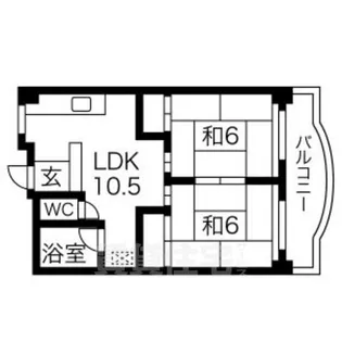 マンション桜本町【2階】の間取り