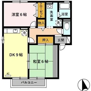 アヴェニール幸 A【2階】の間取り