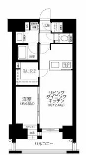 アスコットパーク日本橋浜町BISIKI【3階】の間取り
