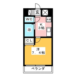 Promenade本山【2階】の間取り