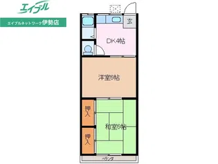 第2晴海ハイツ【2階】の間取り