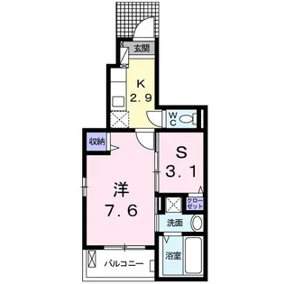 セラーノ【1階】の間取り