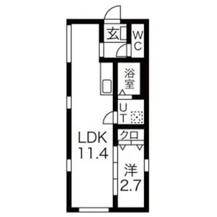 SQUARE MINAMISENJU【1階】の間取り