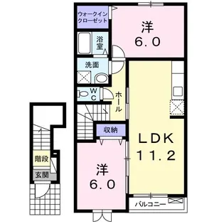 メゾン・ド・ルーナ【2階】の間取り