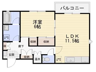 大清台ロイヤルハイツ【3階】の間取り