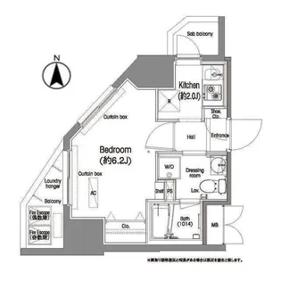 コンフォリア西蒲田【2階】の間取り