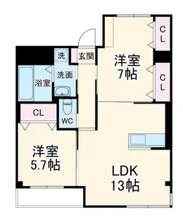 グレイスティエラ【3階】の間取り