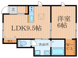 石川ハイム【1階】の間取り