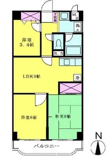 大須賀レジデンス【6階】の間取り