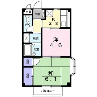 シェルバーンハウス【1階】の間取り