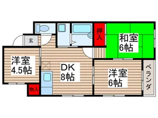 サンピア石川【2階】の間取り