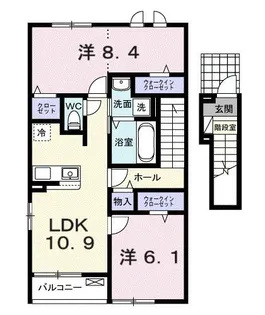 カリーノVIII【2階】の間取り
