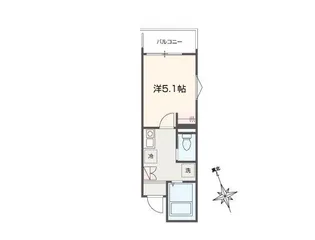 MELLAS小島新田【1階】の間取り