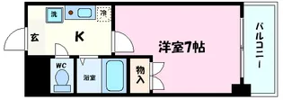 レジデンス中島【6階】の間取り