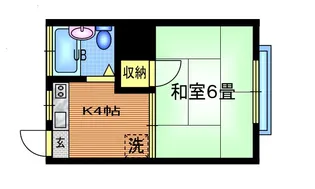 第2吉野ハイム【1階】の間取り