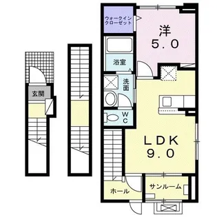 コロラーレ【3階】の間取り