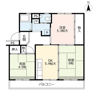 UR梅ノ木【2階】の間取り