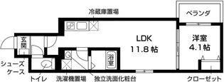 フォレ山科【3階】の間取り