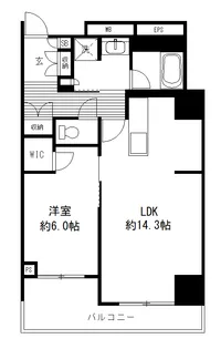 アトラスタワー小平小川【6階】の間取り