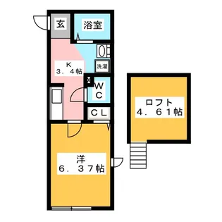 リヴェール湘南【2階】の間取り