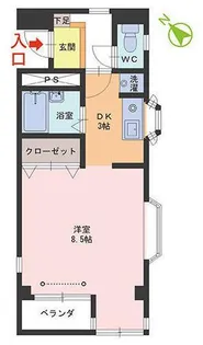 アベニュー松城【3階】の間取り