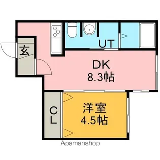 grandir北大前【2階】の間取り
